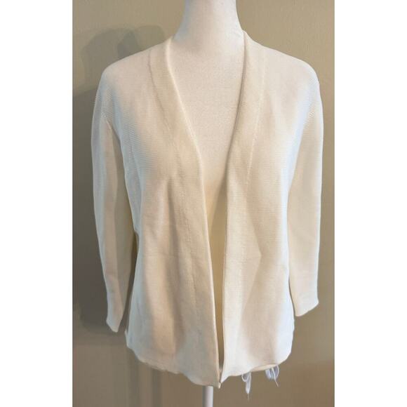 NWT J McLaughlin Ribbed Lightweight Knit Open Cardigan Sweater Size S - Picture 1 of 3